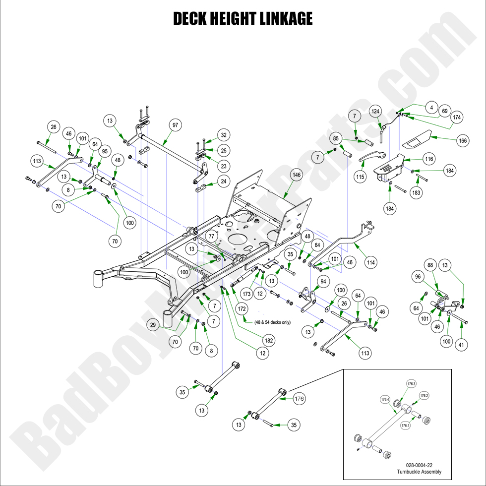 2023 Walk Behind - Deck Height Linkage